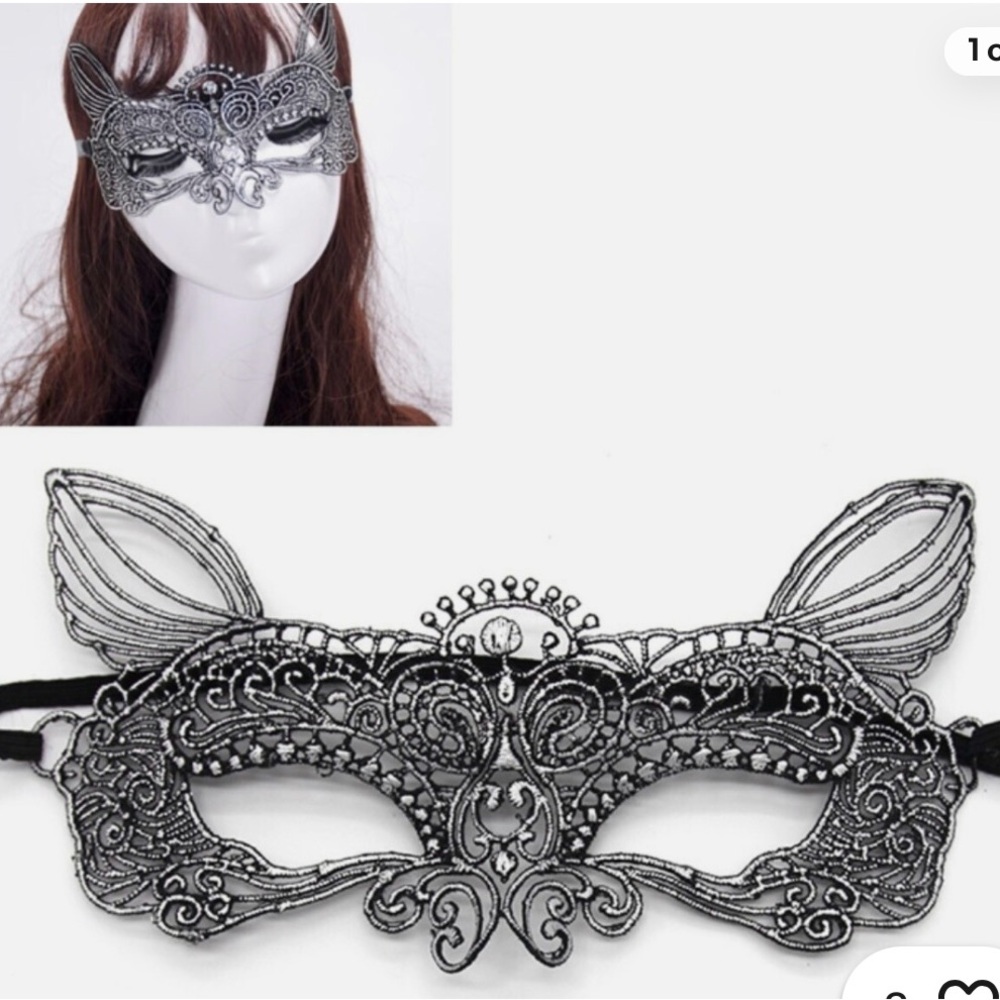 Lace Masquerade Mask🩶